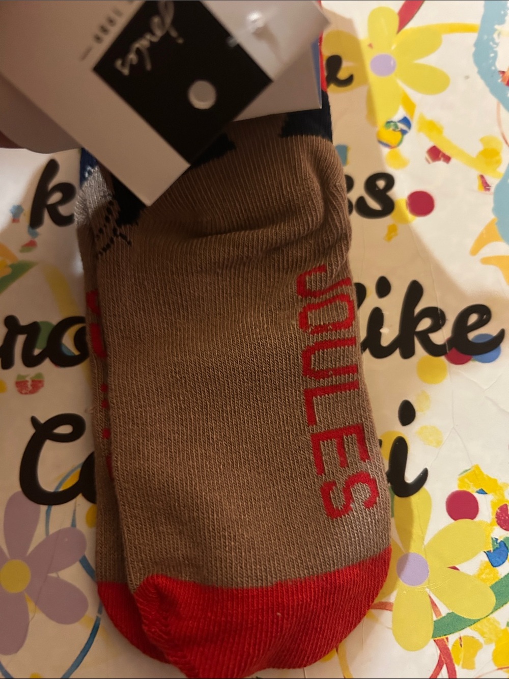 Joules Reindeer Festive Socks - Picture 5 of 5
